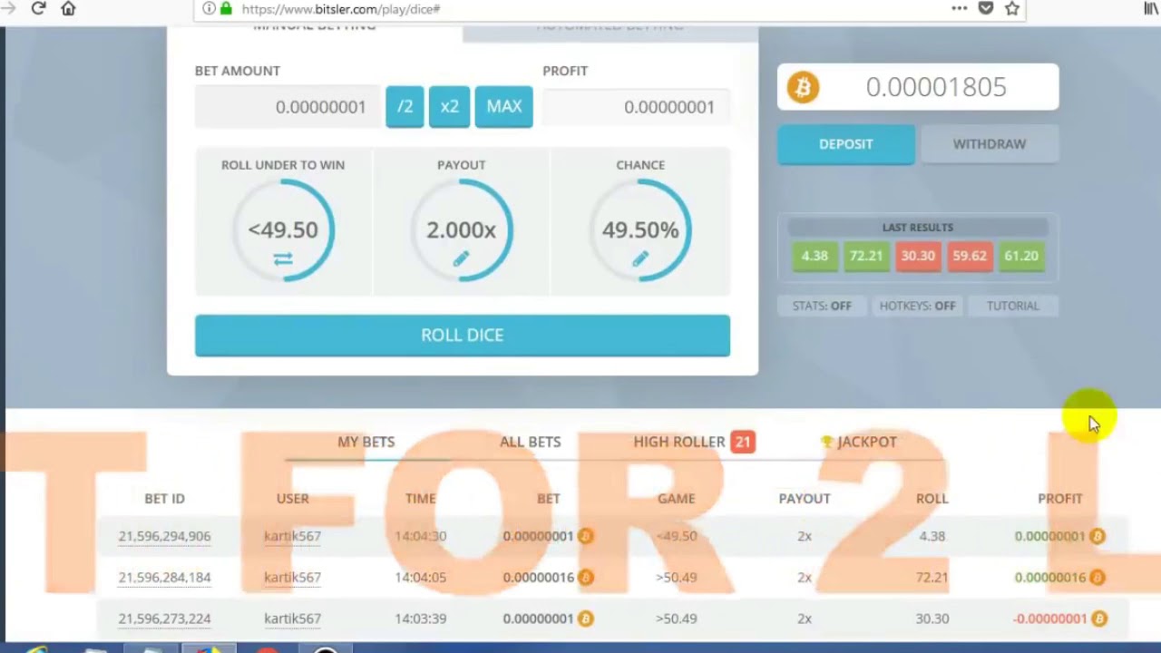 NUMBER 2 STRATEGY BITZLER MASTER PLAN TARGET 1BTC 3DAY 2018