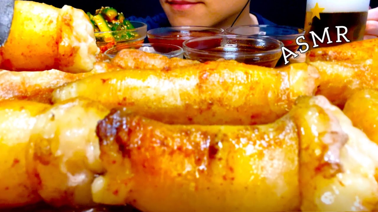 【咀嚼音/飲酒回】念願のカリカリホルモンテチャンを食べる！/ASMR/EatingSounds/Mukbang/먹방