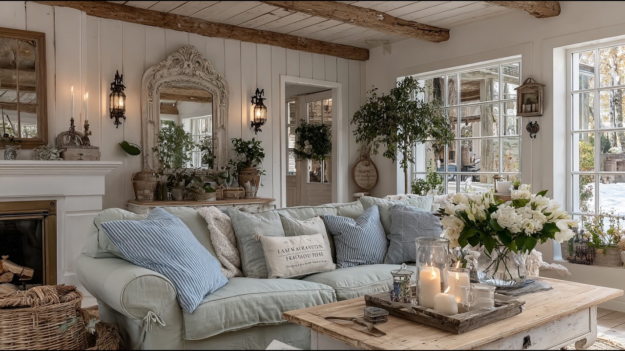 Sweet Rustic Green Farmhouse Decor 🌿 2026 Timeless English Shabby Chic Inspiration