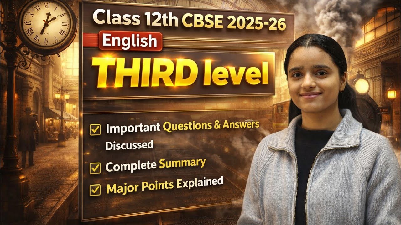 The Third Level Class 12 English | Most Important Questions | BY MANVI MAM |