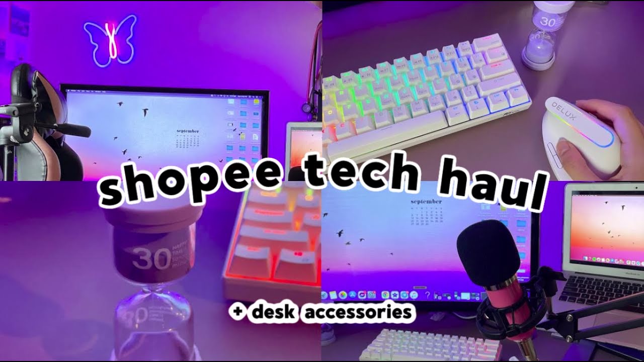 Модернизация рабочего стола студента-медика! SHOPEE TECH HAUL | Royal Kludge RK61, Delux Vertical Mouse, BM800 +