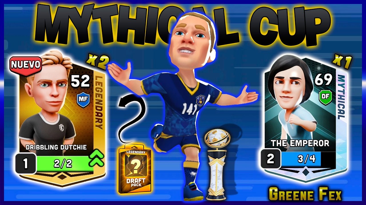 Mini Football | 🎉NEW PLAYER: DRIBBLING DUTCHIE (LEVEL UP)⬆️ | MYTHICAL CUP: THE EMPEROR X1🏆
