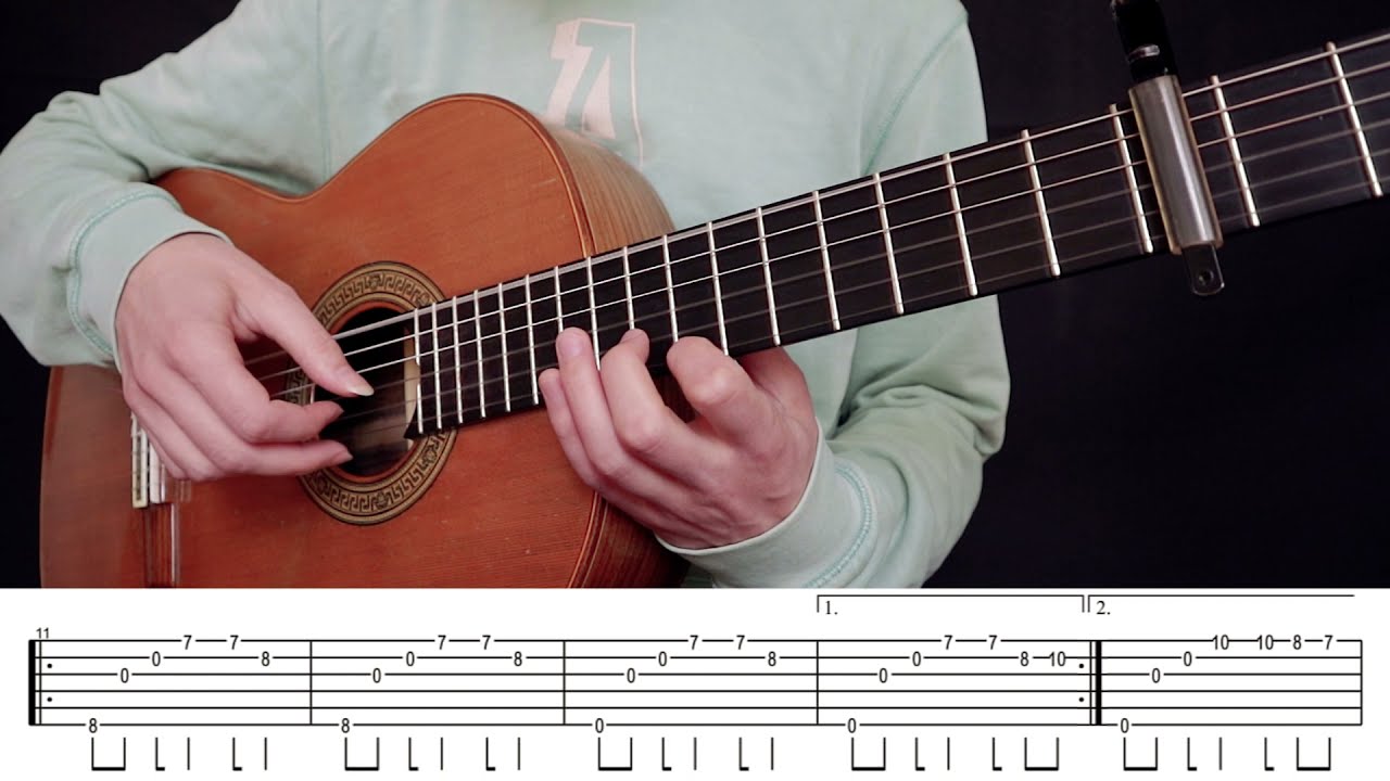 Mr.Kitty - After Dark | Simple and beautiful melody for guitar + TABS