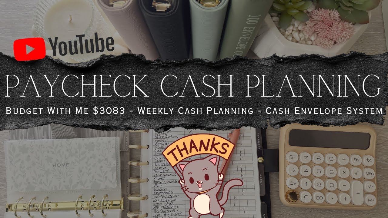 YouTube Paycheck Budget With Me $2612  | Cash Planning for the Week | Cash Envelope System