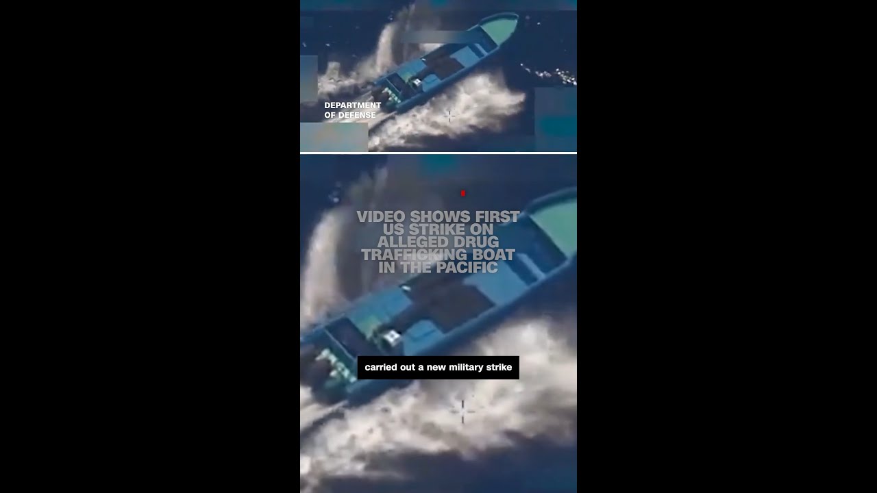 Video shows first US strike on alleged drug trafficking boat in the Pacific