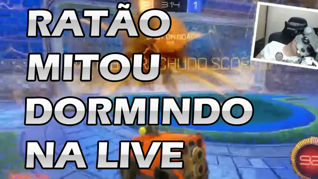 RATÃO MITOU DORMINDO NA LIVE