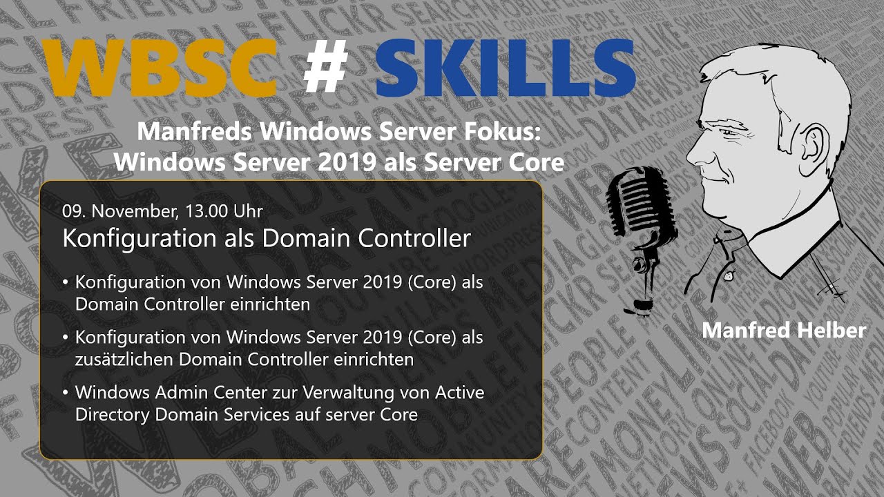 Windows Server 2019 als Server Core - Konfiguration als Domain Controller