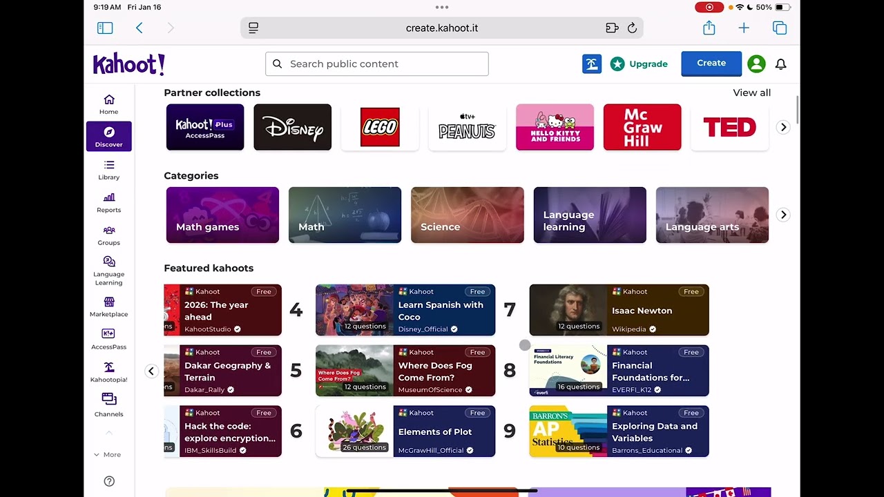 Kahoot! Application Presentation 1 ED301