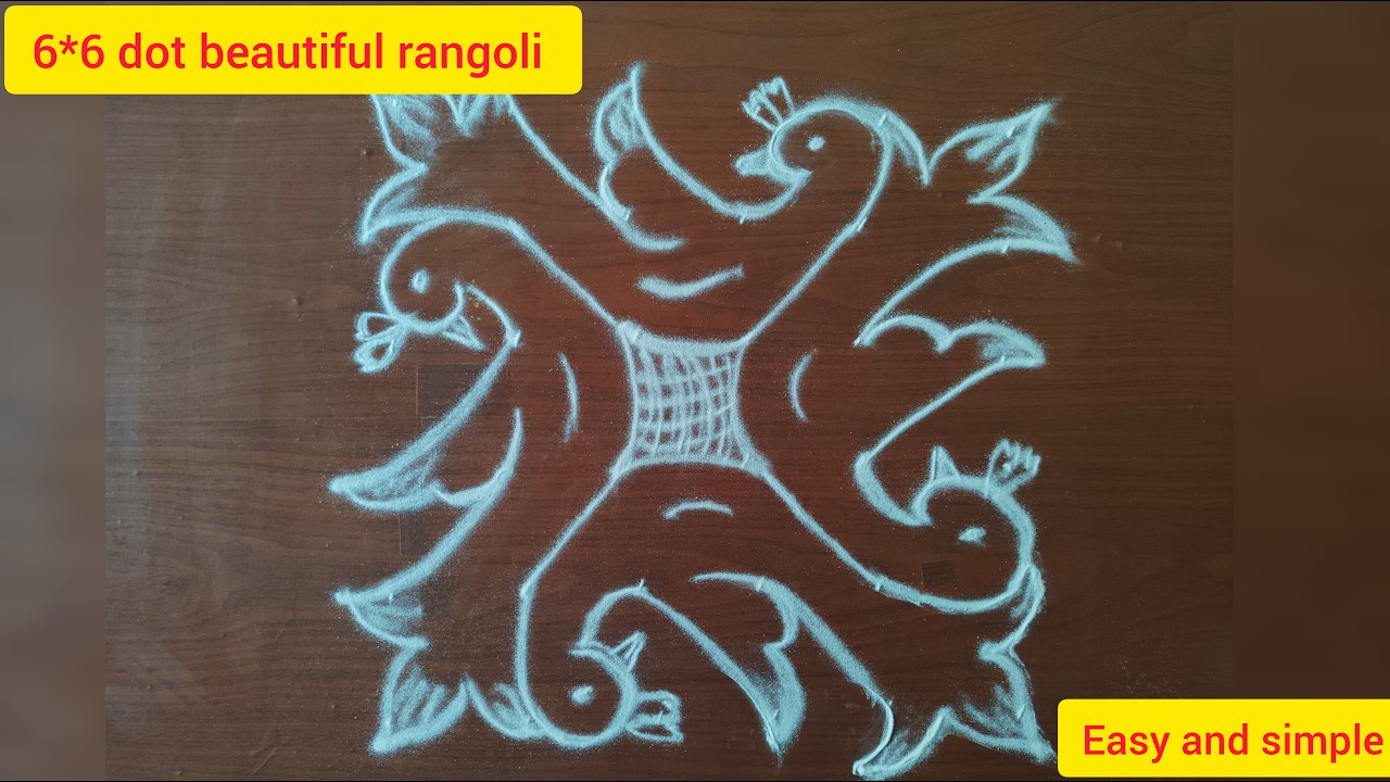 Beautiful rangoli 🌸 beautiful and simple rangoli 🌼 leelarangoli💐