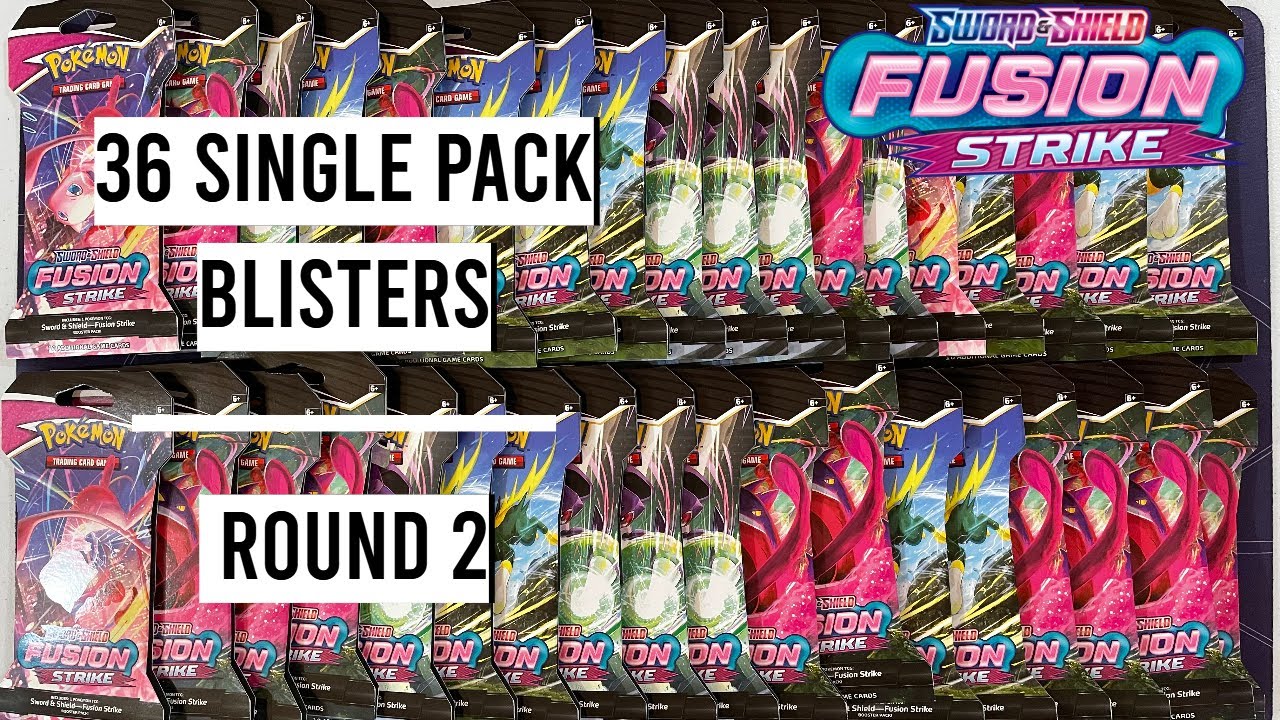 Pokemon Fusion Strike 36 Single Pack Blisters - Round 2 - Better or Worse than a Booster Box?