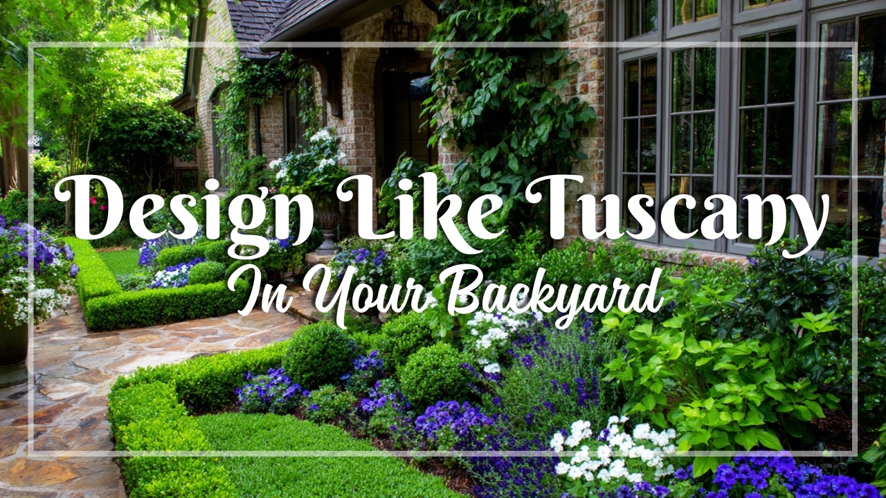 English Garden Layouts in Rustic Italian Style 🌼 | Small Landscaping with Old-World Charm