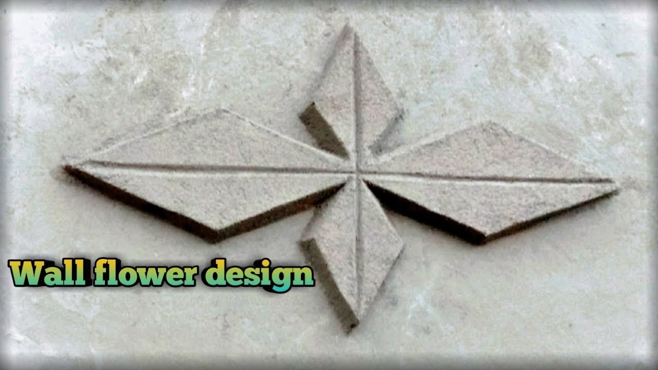 Wall flower design || Raj m Bhadrak