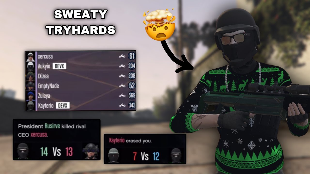 This Is The MOST SWEATIEST TRYHARDS I Ever Went Up Against ON GTA 5 ONLINE *MUST WATCH*
