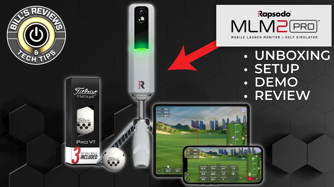 Golfer Alert! The Rapsodo MLM2PRO Is Reallly Good - Bill's Reviews & Tech Tips