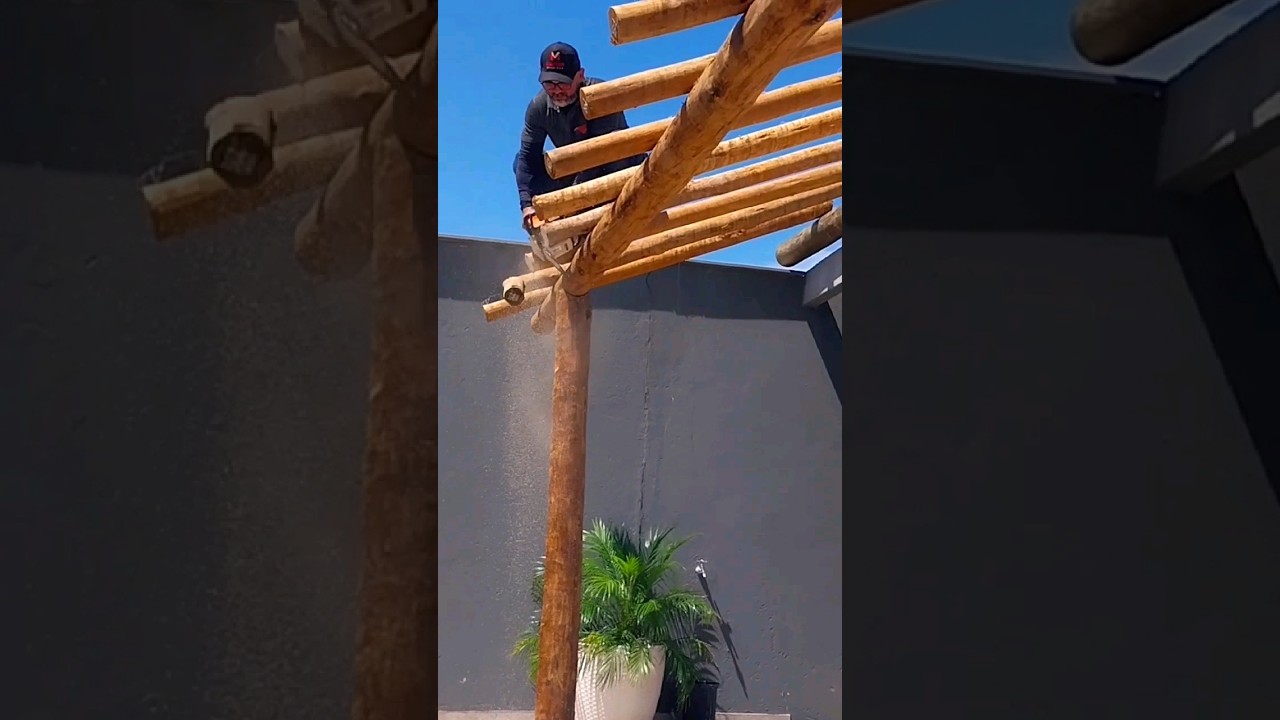 telhado colonial em eucalipto tratado #f&aacute;cil #carpintaria #woodworking #madeira