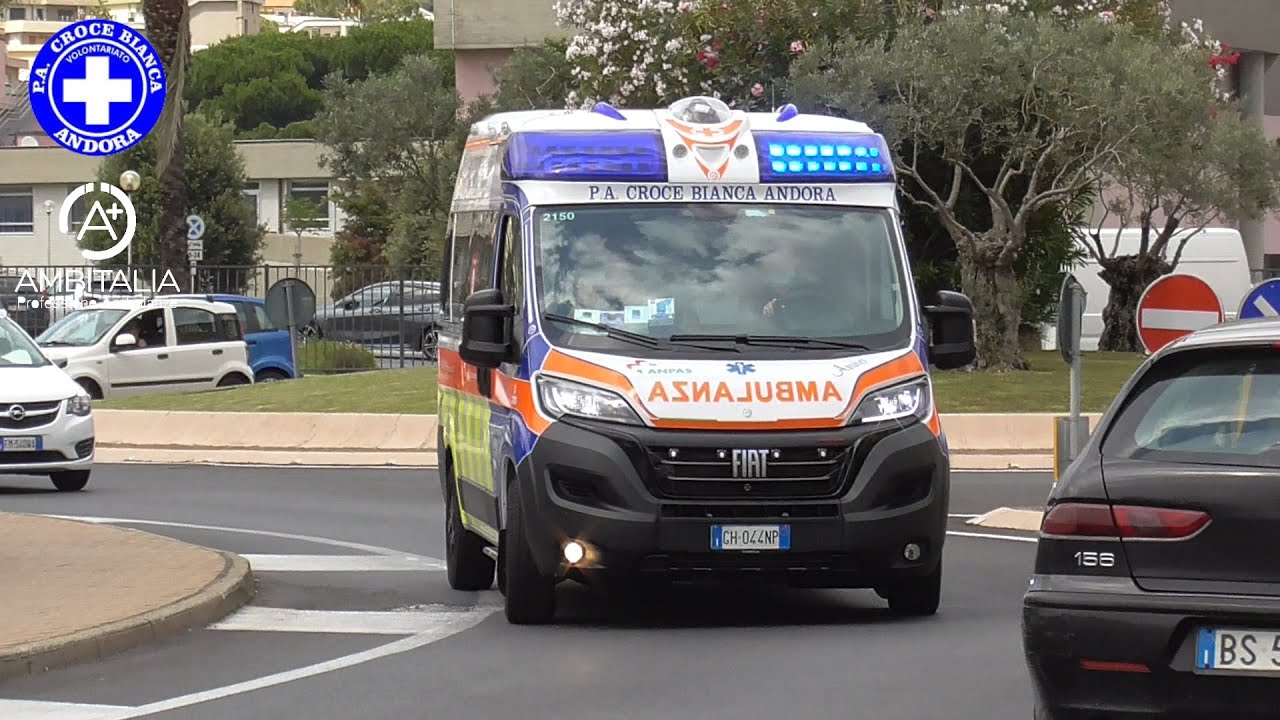 [NEW] Ambulanza 2-150 P.A. Croce Bianca Andora (SV) in sirena
