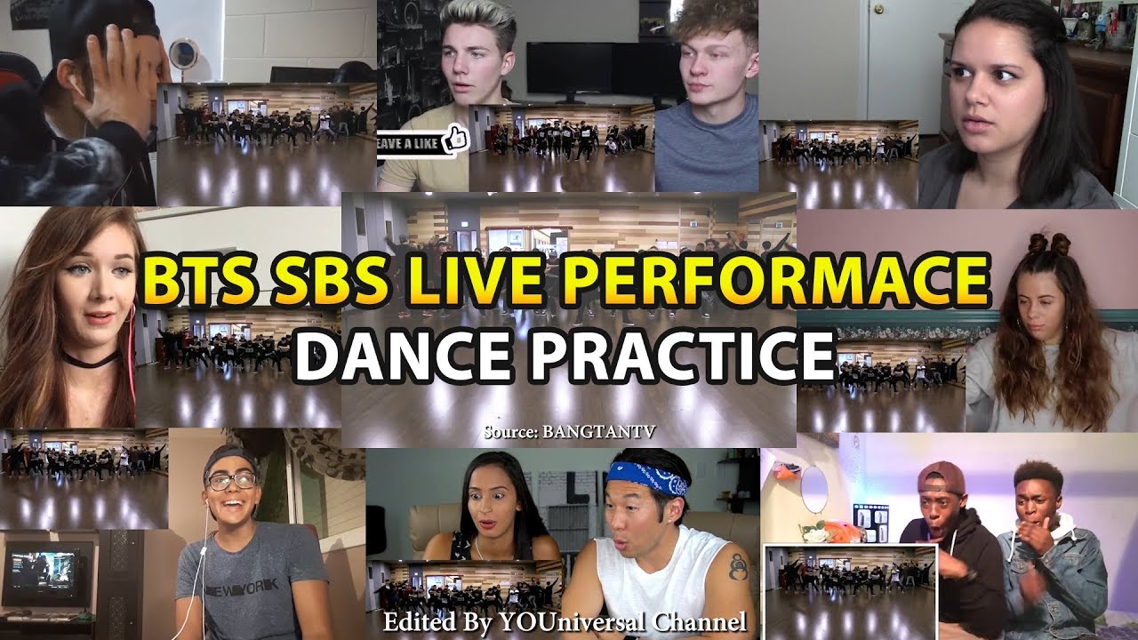 BTS SBS Live Performance Dance Practice | Reaction Mashup