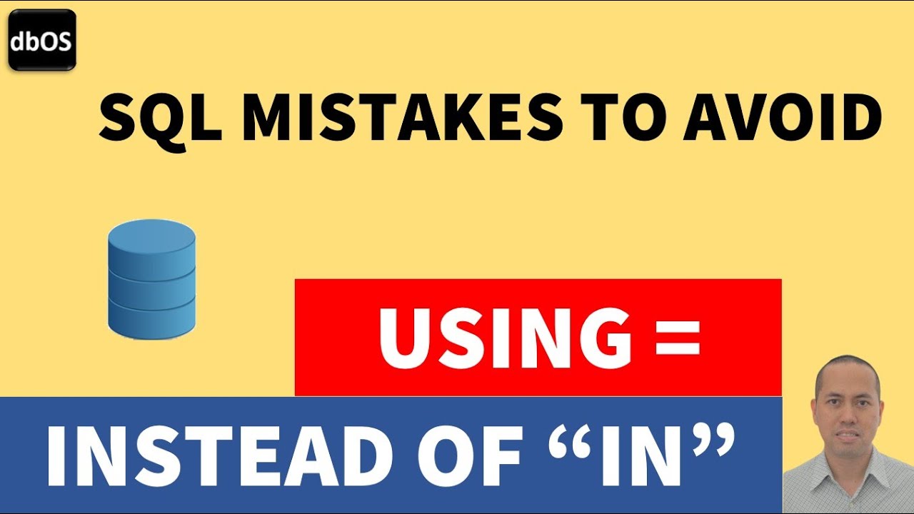 Using = Instead of IN in SQL | IN vs. EQUALS in SQL