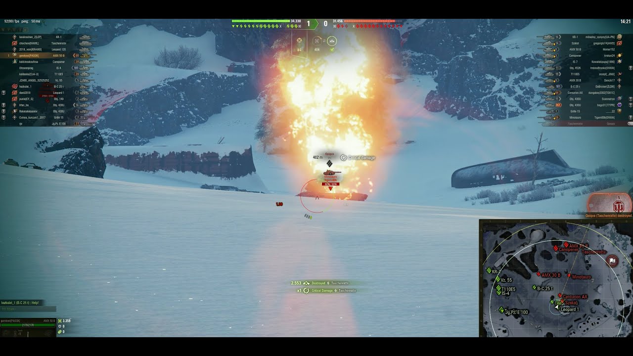 WOT 2.0 - 50B ammoracks full hp Taschenratte