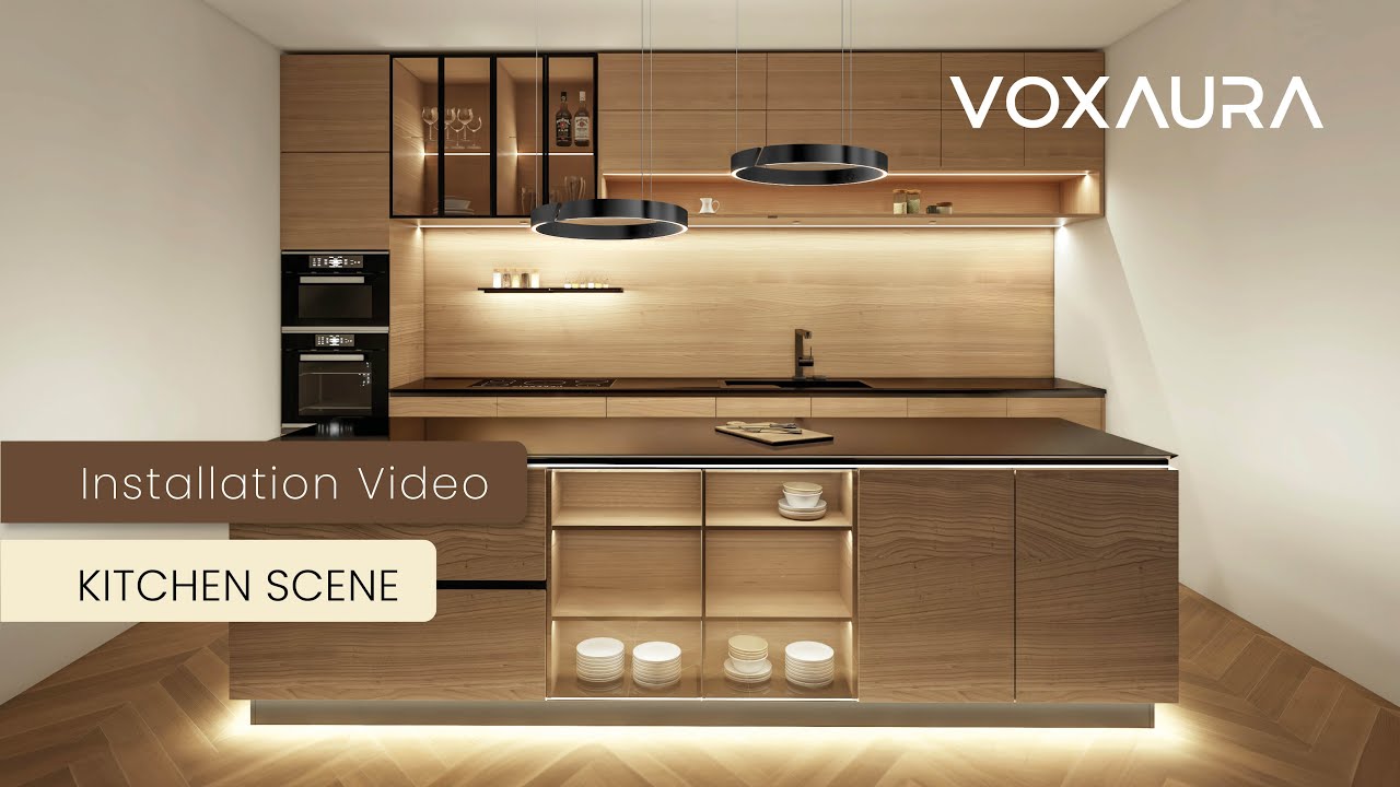 VoxAura products installation in kitchen