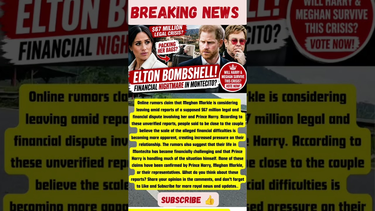 Meghan Markle Leaving? $67 Million Royal Rumor Sparks New Debate!