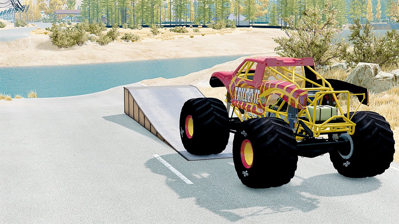 Mobil vs Ramp #7 - BeamNG Drive