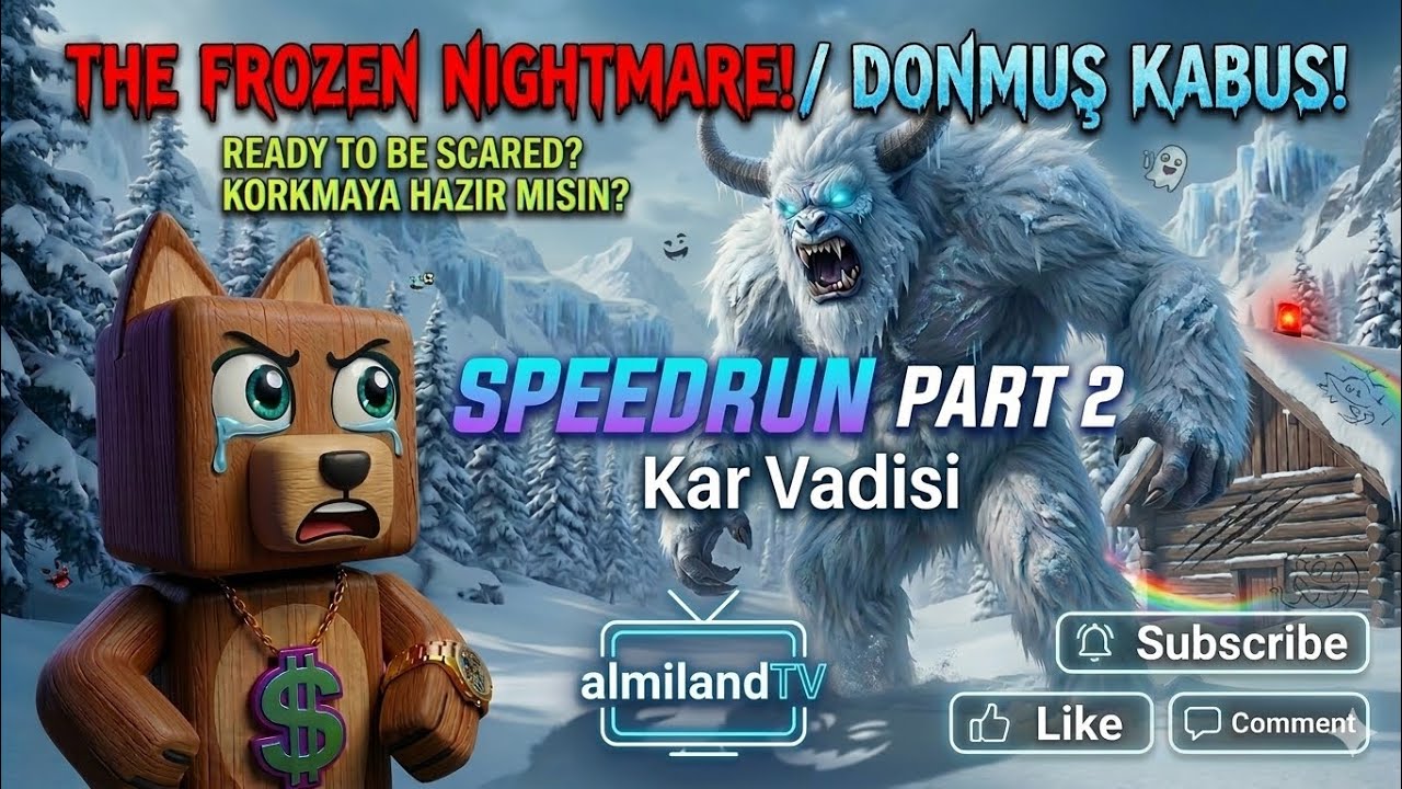 KOCAYAK ÖFKESI: SUPER BEAR ADVENTURE vs THE YETI! (Frozen Nightmare: Horror Speedrun Part 2)