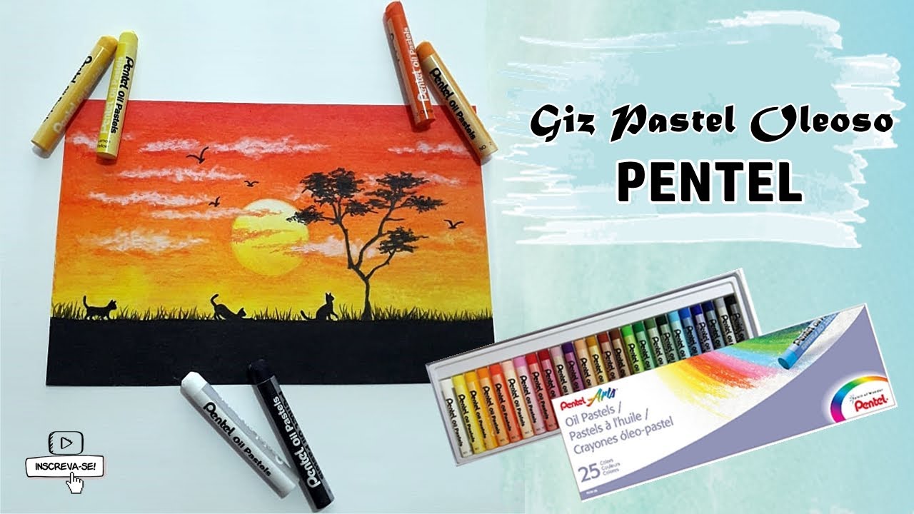 Desenhando Paisagem com Giz Pastel Oleoso