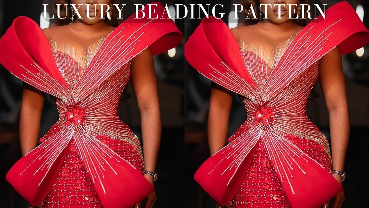 Let's bead this style together! HOW TO BEAD LUXURY OUTFITS IN SIMPLE STEPS | LUXURY BEADING PATTERN