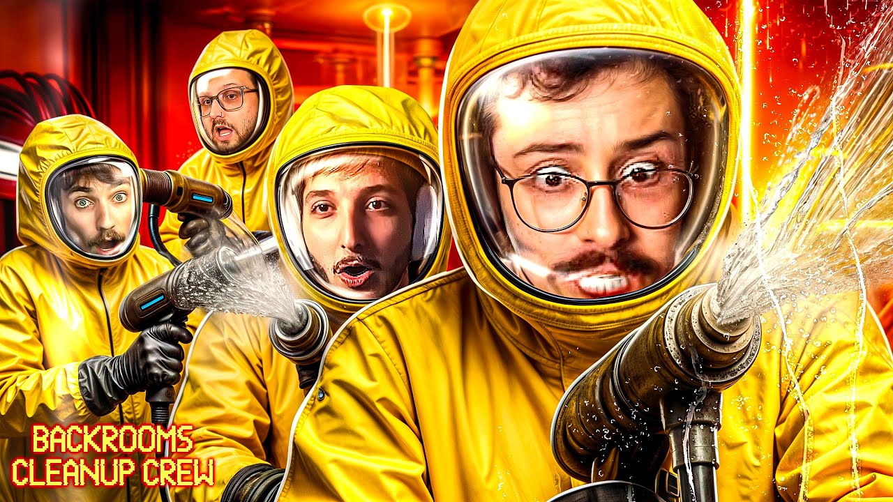 JATANDO NAS BACKROOMS COM MEUS AMIGOS - Backrooms Cleanup Crew
