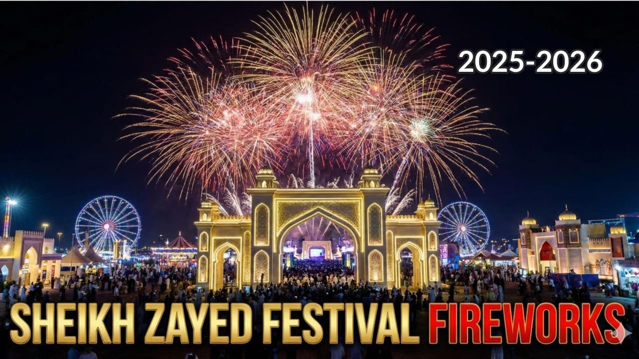 Sheikh Zayed Festival 2025-2026 | Abu Dhabi | Fire Works | AR Rahman