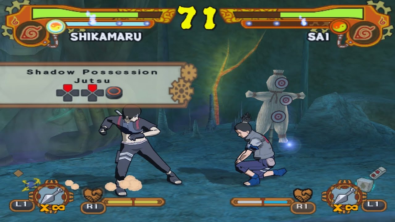 {Shikamaru (Clássico) Vs Sai} Naruto Shippuden Ultimate Ninja 5