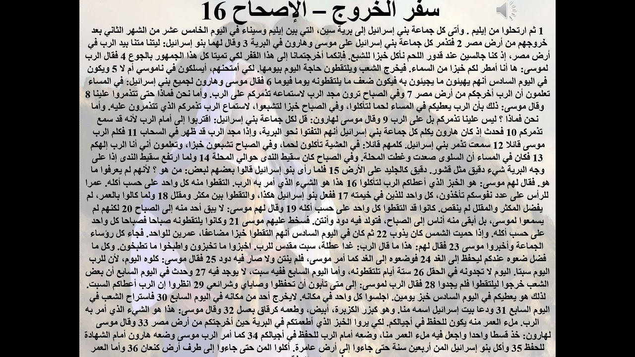 16- تبسيط سفر الخروج - الإصحاح 16 - رحلة التغيير 16 - عطايا الله - ابونا لوقا ماهر