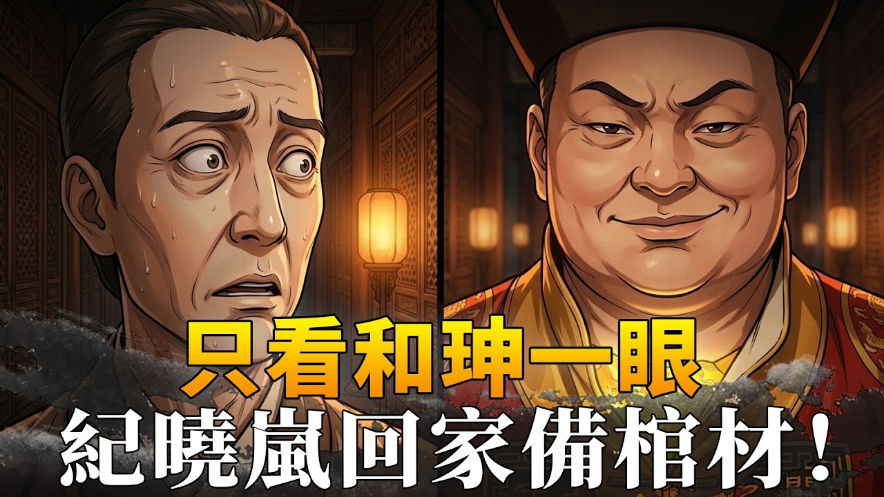 只看和珅一眼，紀曉嵐回家備棺材！他到底看到了什麼？#紀曉嵐 #和珅跌倒 #乾隆