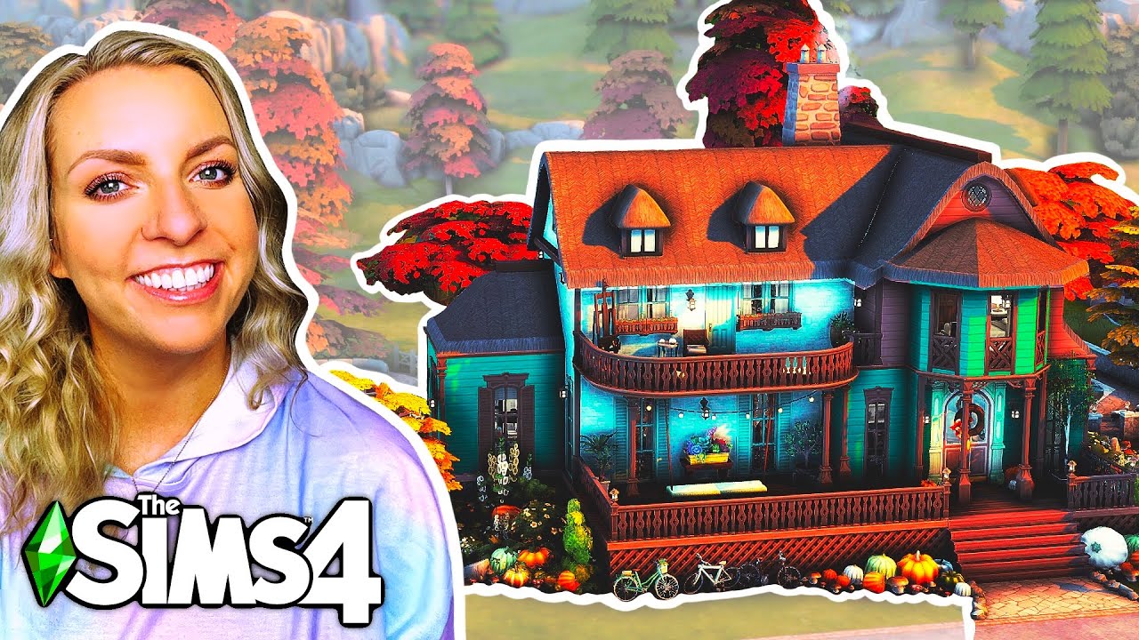 AUTUMNAL FAMILY HOME | The Sims 4 Speed Build | No CC