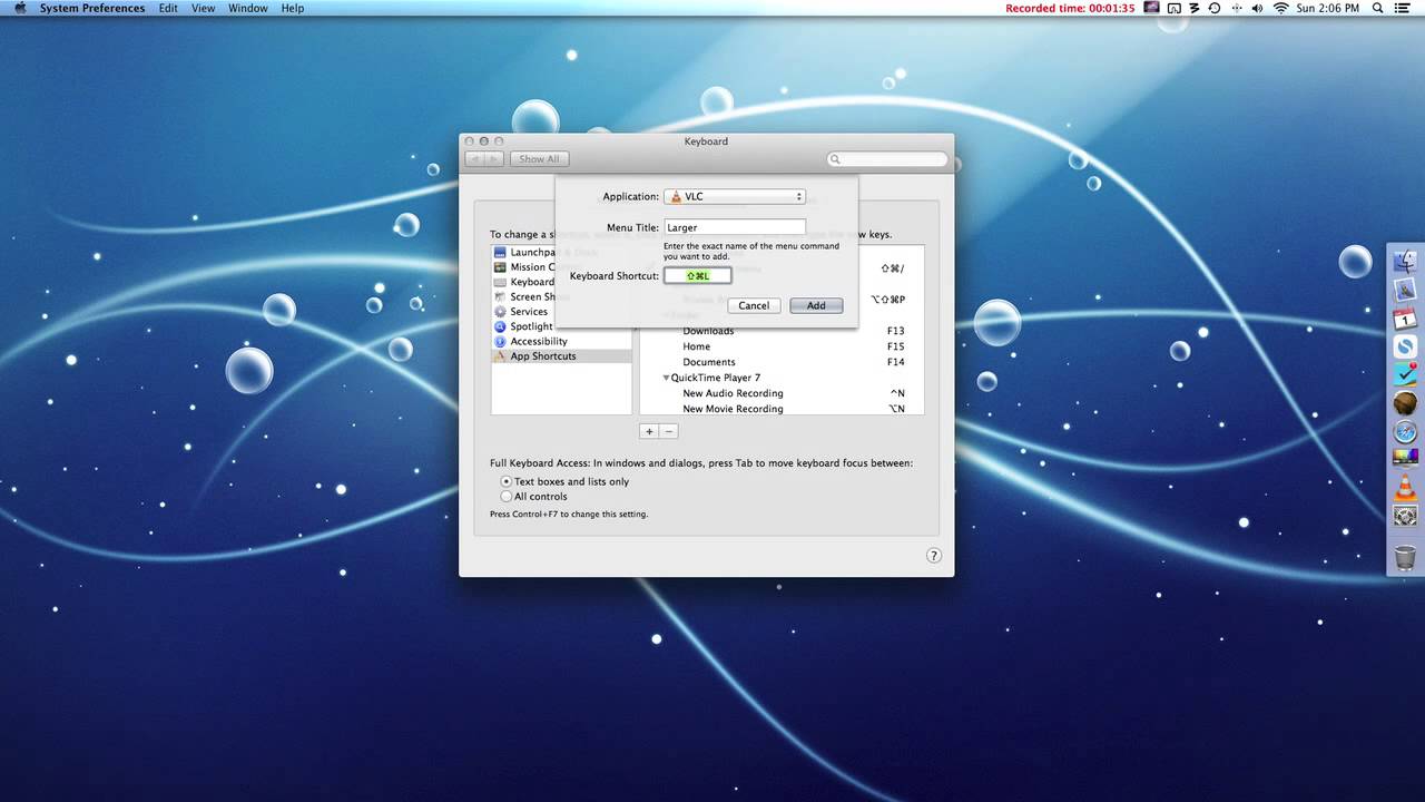 Making A Custom App Keyboard Shortcut