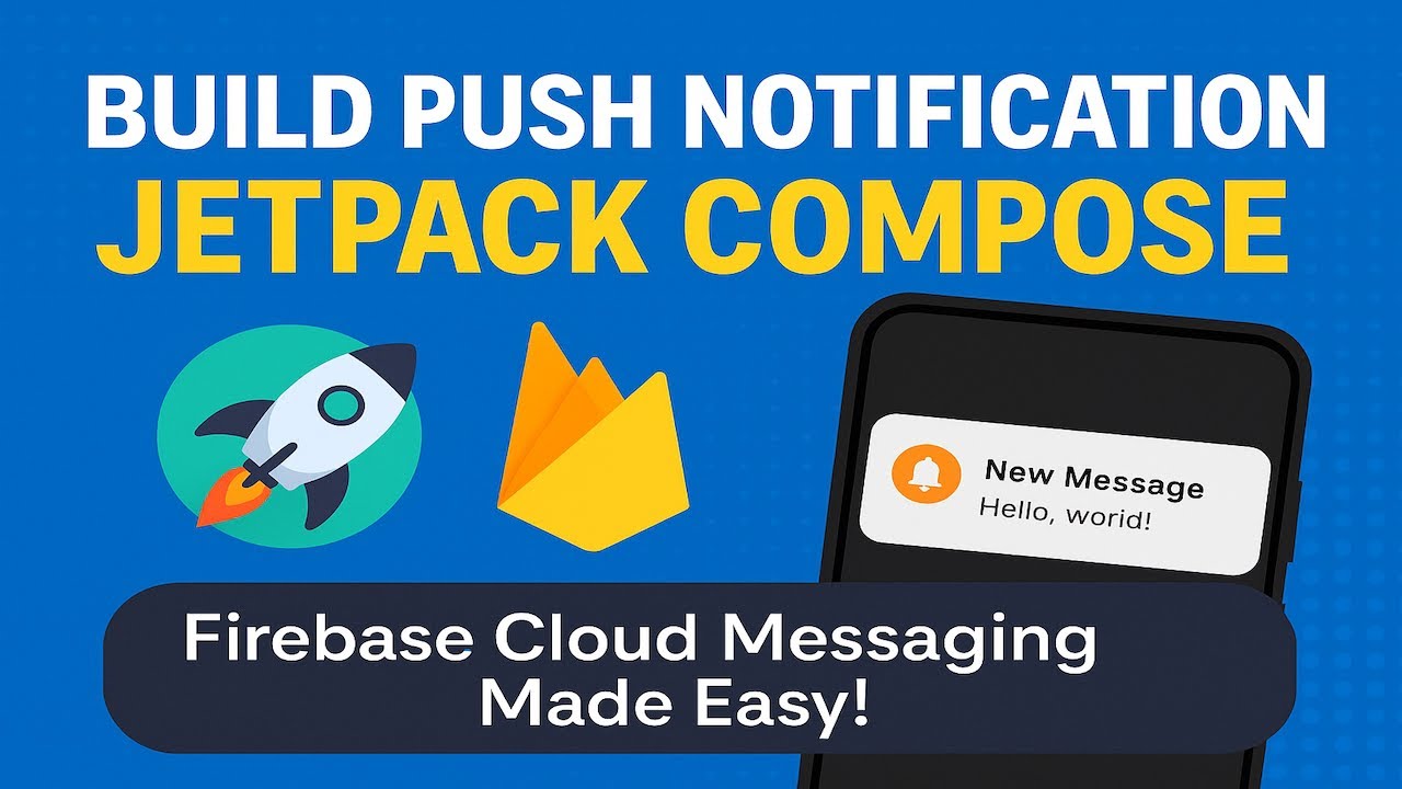 Let's Build Push Notifications in Jetpack Compose – Firebase Cloud Messaging Made Easy!