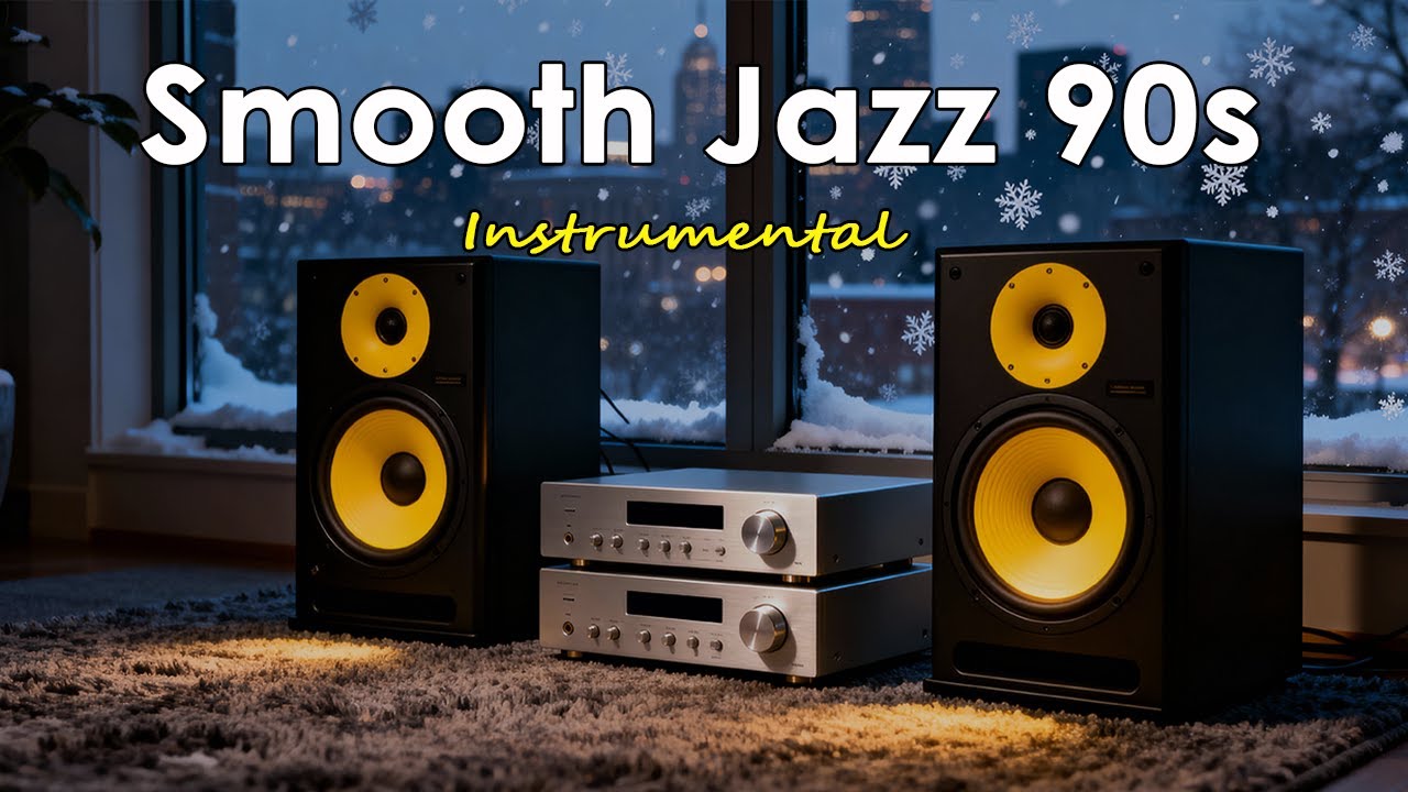 90s Smooth Jazz Winter - Chill Mix for Work, Study & Relaxation Instrumental.