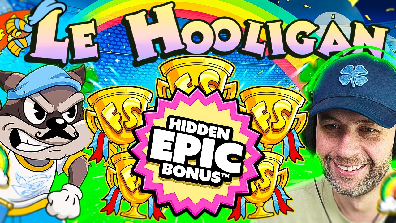 I GOT the 5 SCATTER EPIC HIDDEN BONUS on LE HOOLIGAN!!