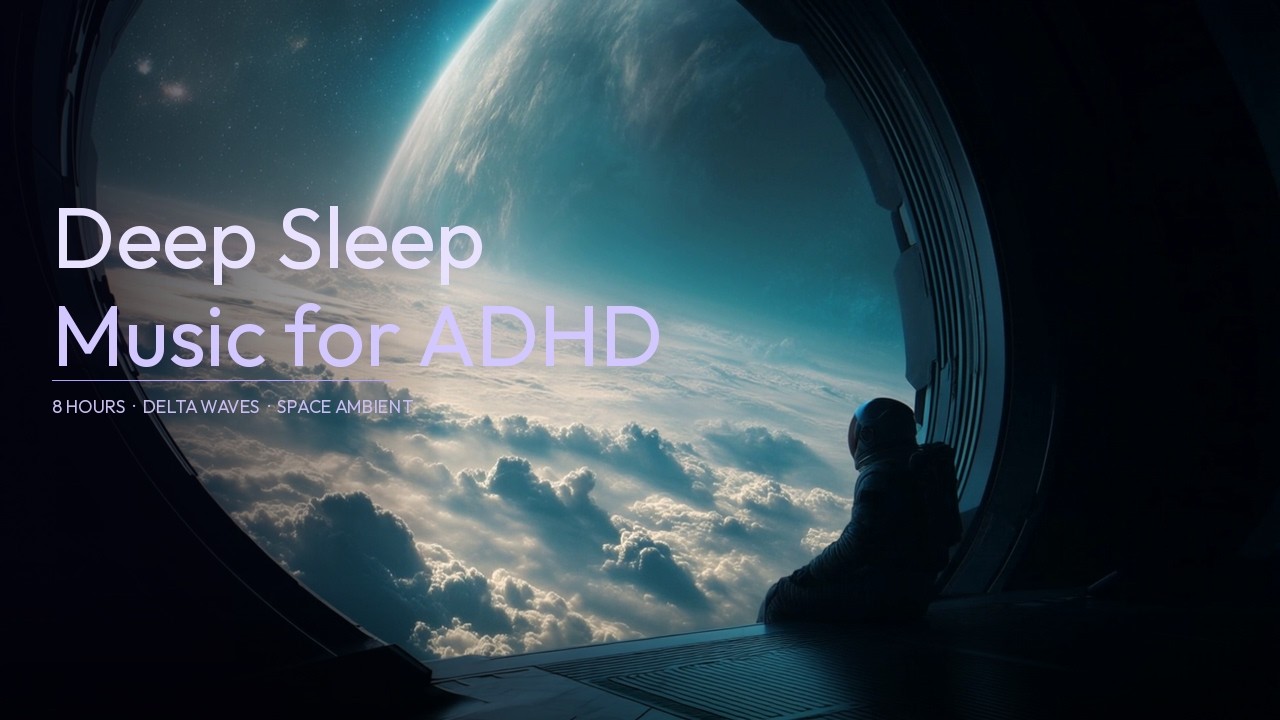 8 Hours of Deep Sleep Music for ADHD Adults | Space Ambient |