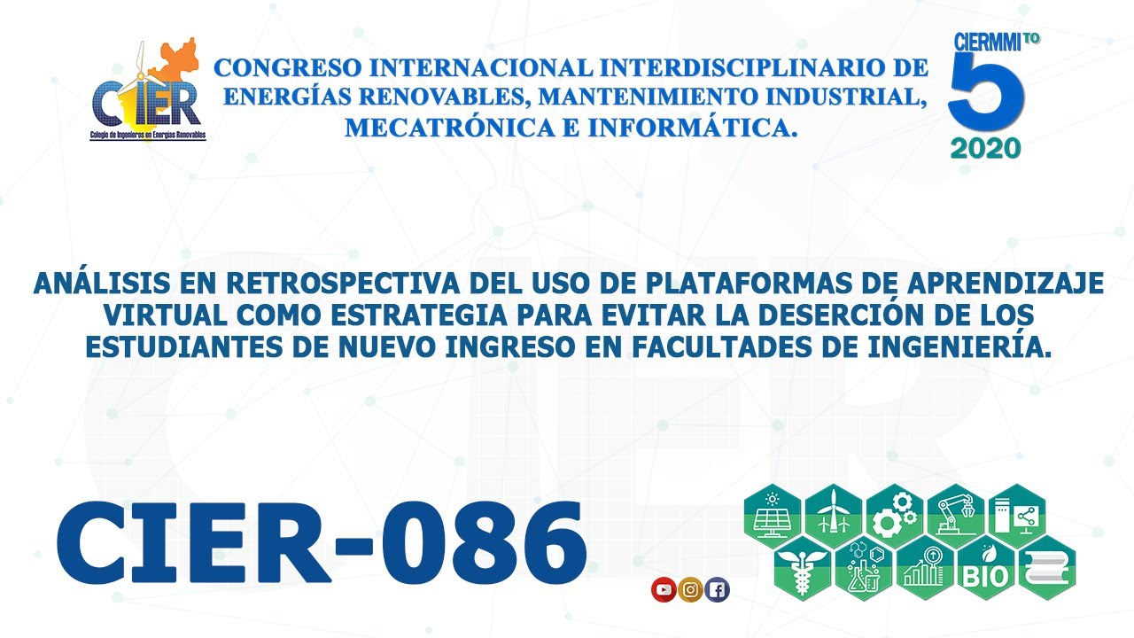 CIER-086 ANÁLISIS EN RETROSPECTIVA DEL USO DE PLATAFORMAS DE APRENDIZAJE VIRTUAL COMO ESTRATEGIA ...