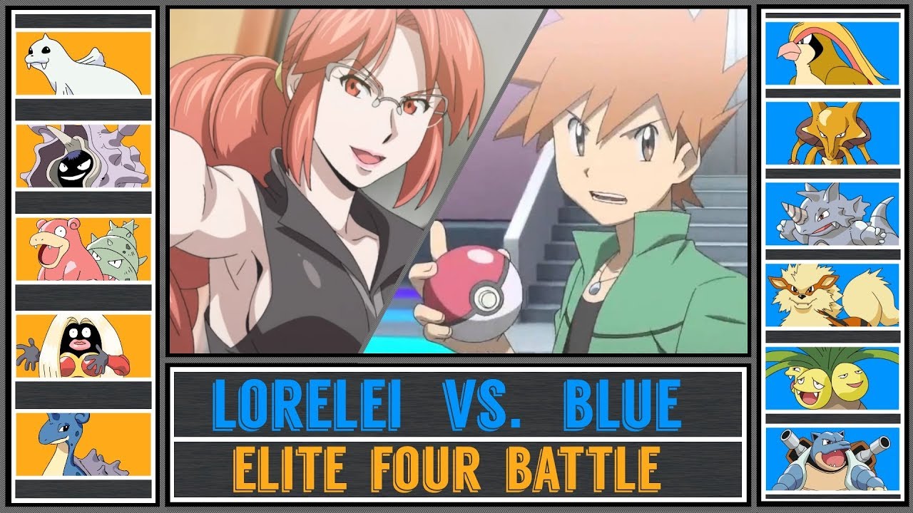 Blue vs. Lorelei (Pokémon Ultra Sun/Moon) - Indigo Plateau - Pokémon Origins/Generations