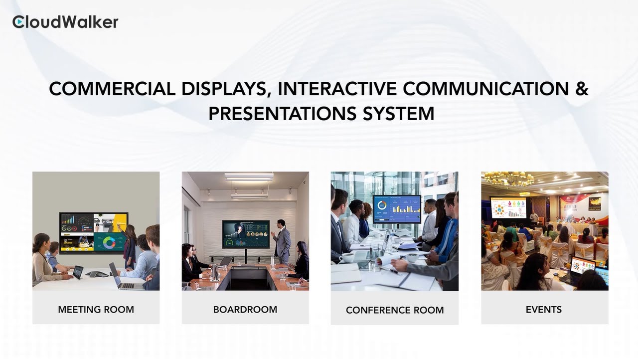 CloudWalker | Business Solution | Commercial Displays, Interactive Communications & Presentation Sys