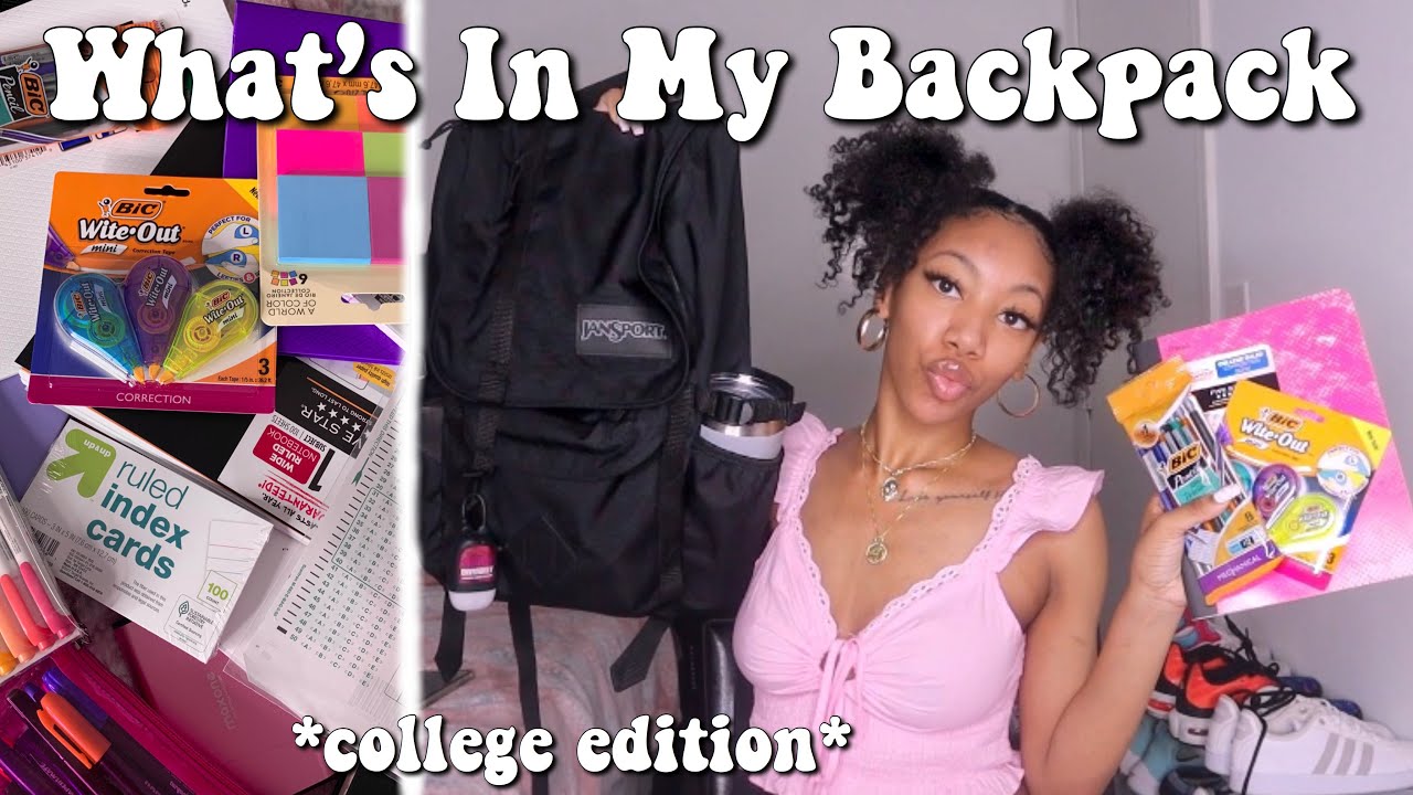 WHATS IN MY COLLEGE BACKPACK 2020! | Back To School Supplies