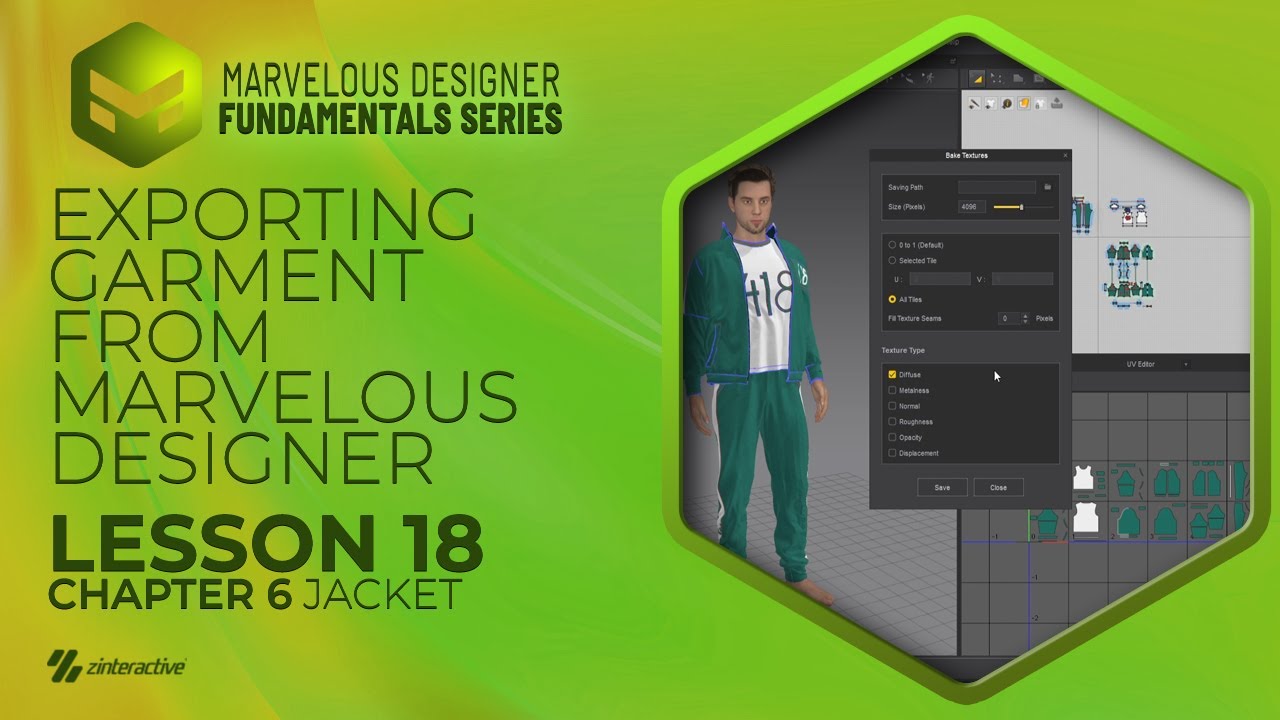 Экспорт одежды из Marvelous Designer | Урок 18 | Глава 6 | Основы Marvelous Designer