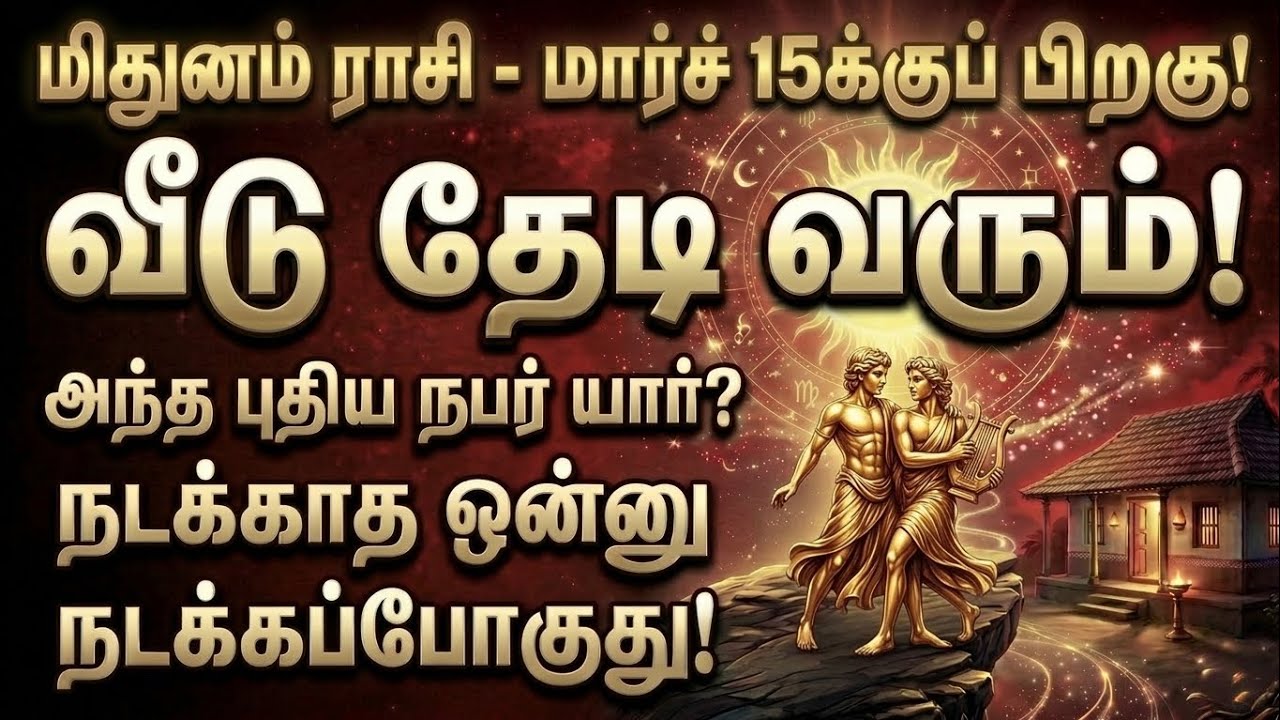 மிதுனம் - மார்ச் 15-க்கு பிறகு வீட்டு வாசலை மிதிக்கப்போகும் அந்த நபர் யார்? நடக்காத 1 நடக்கப்போகுது!