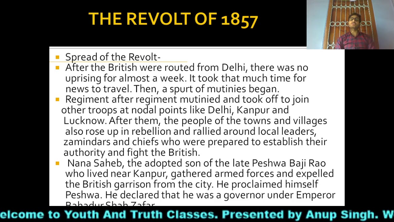 spread of the revolt  of 1857