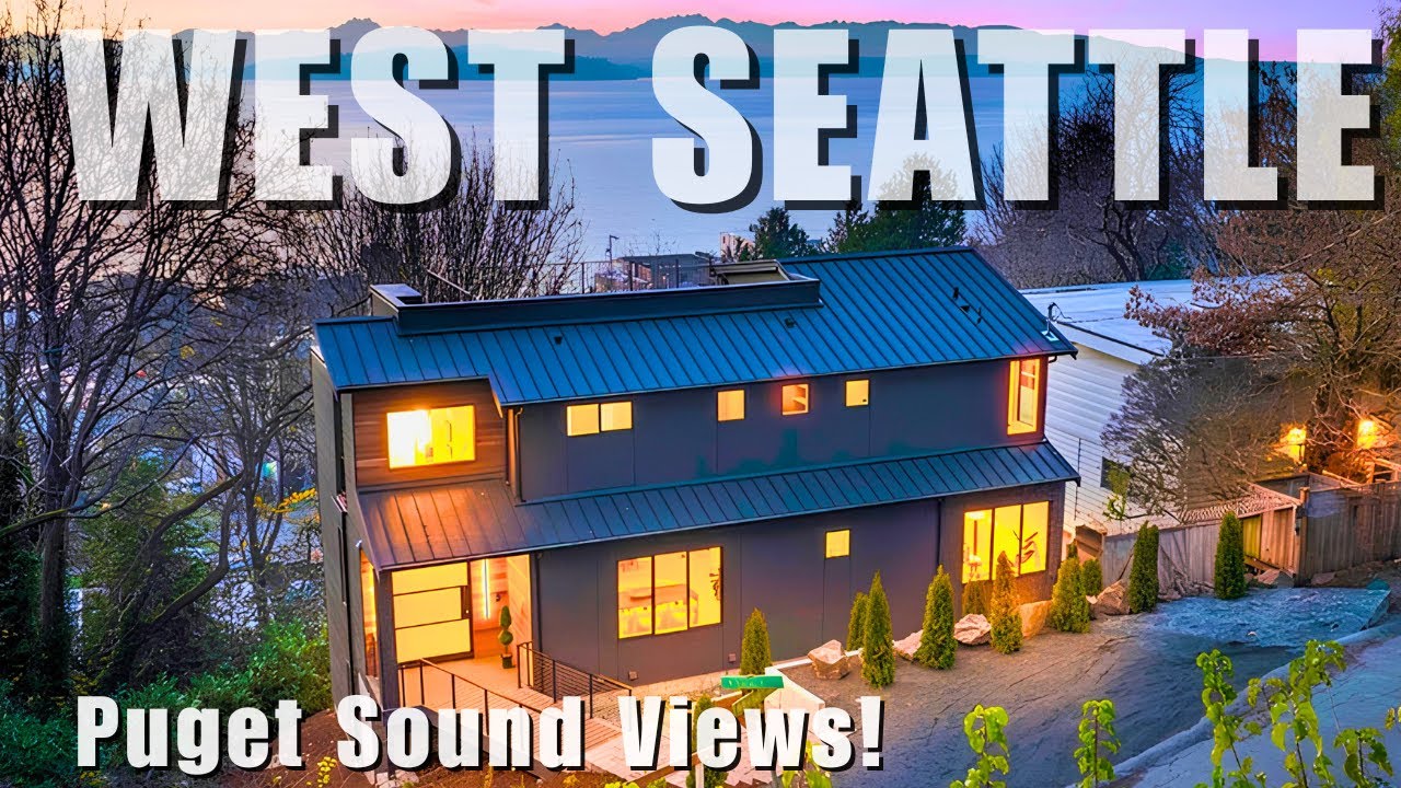 $3M West Seattle Luxury New Construction Home | Beautiful Puget Sound Views