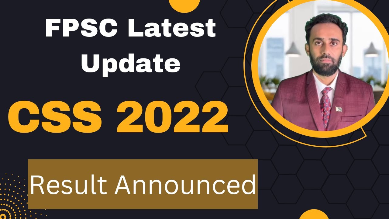 CSS 2022 Written Result ll CSS 2022 Result ll FPSC CSS 2022 Result ll CSS Result Announced 2022