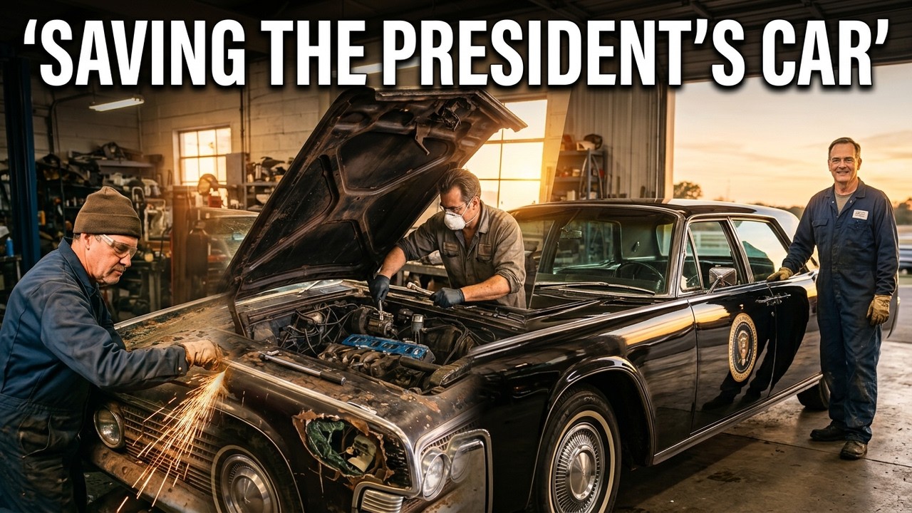 ASMR Car Restoration | 1961 Lincoln Continental X-100 Presidential Limousine Full Rebuild